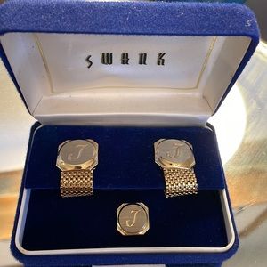 Vintage Swank Cufflink Set in Original Box